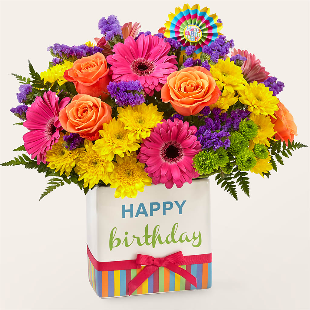 Birthday Brights Bouquet – My Touch Flowers, Watsonville CA