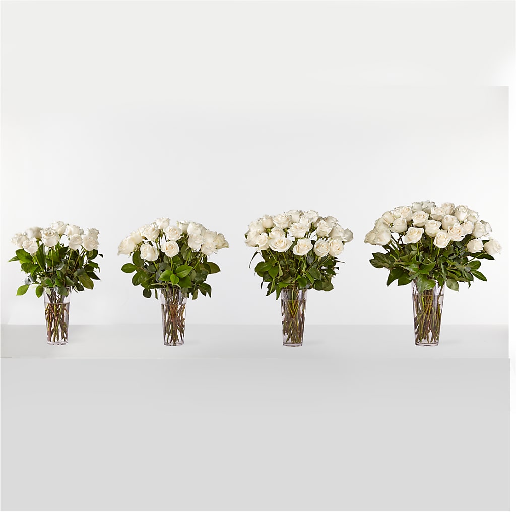 Long Stem White Rose Bouquet – My Touch Flowers, Watsonville CA