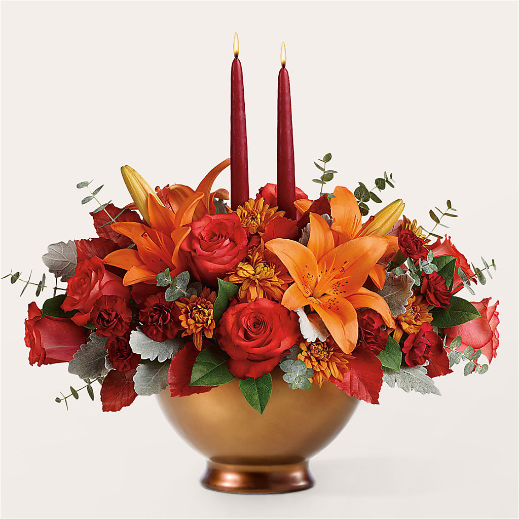 Fruits of Fall Centerpiece – My Touch Flowers, Watsonville CA