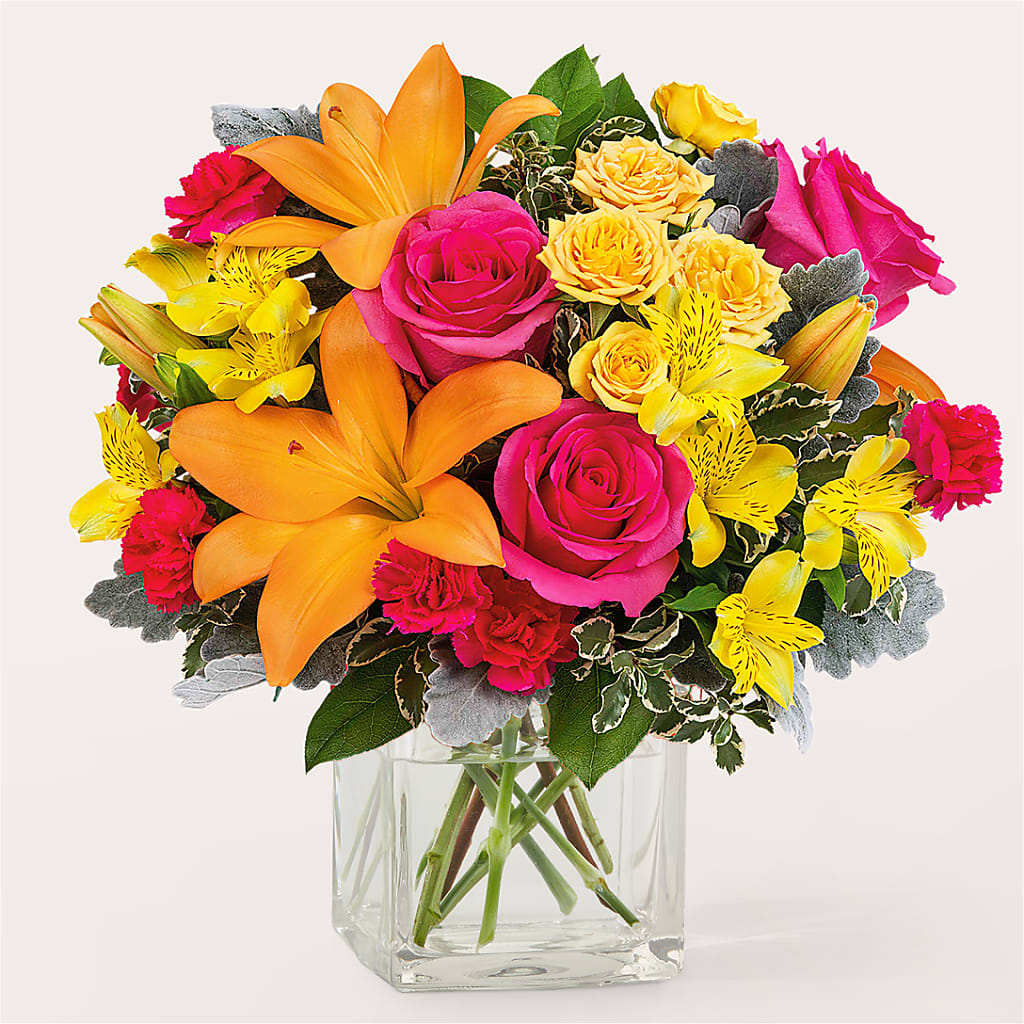 To the Tropics Bouquet – My Touch Flowers, Watsonville CA