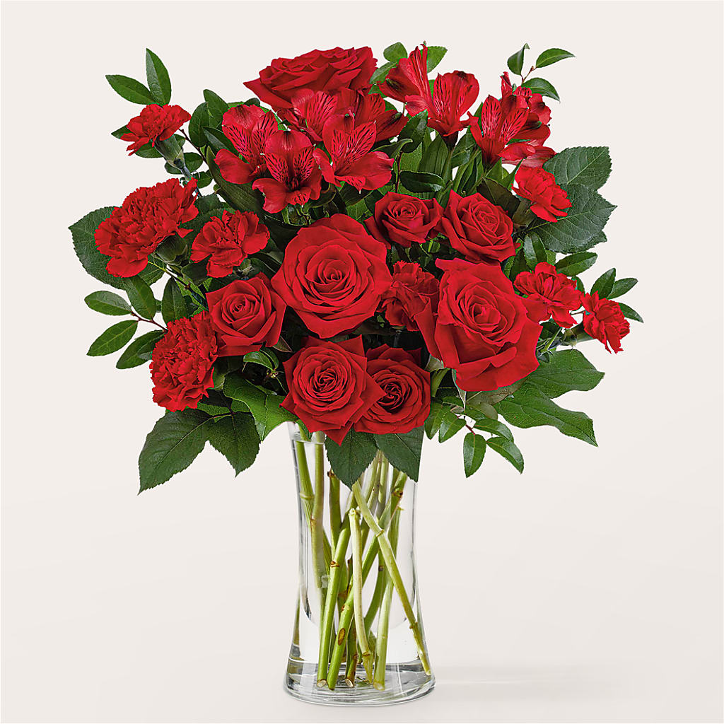 Brilliant Ruby Bouquet – My Touch Flowers, Watsonville CA