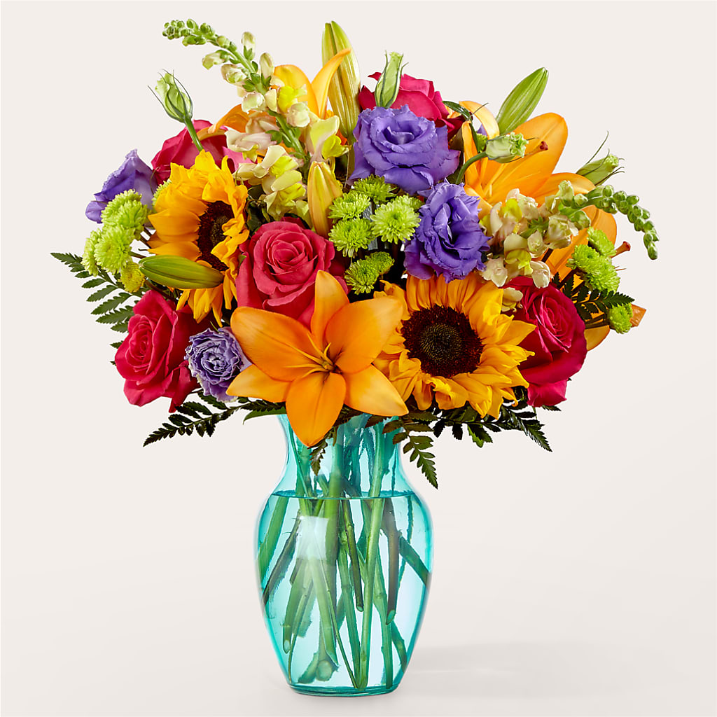 Double Rainbow Bouquet – My Touch Flowers, Watsonville CA