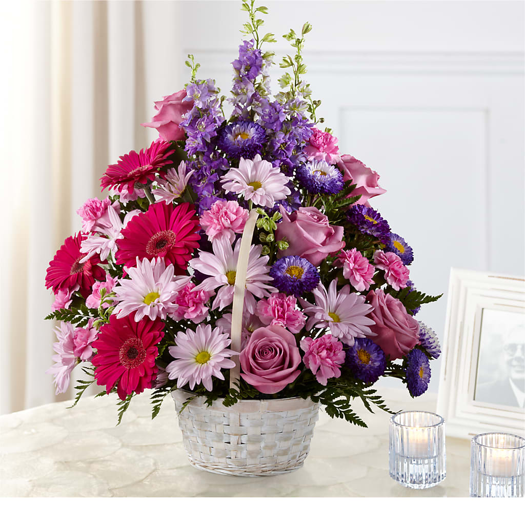 Pastel Peace Basket – My Touch Flowers, Watsonville CA
