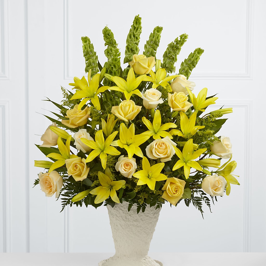 Golden Memories Arrangement – My Touch Flowers, Watsonville CA