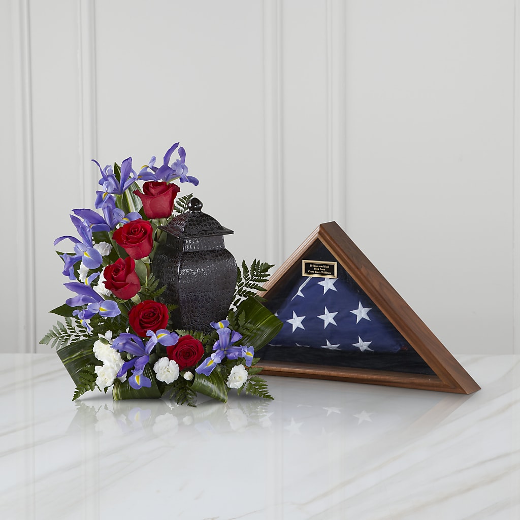 Patriotic Tribute Arrangement – My Touch Flowers, Watsonville CA