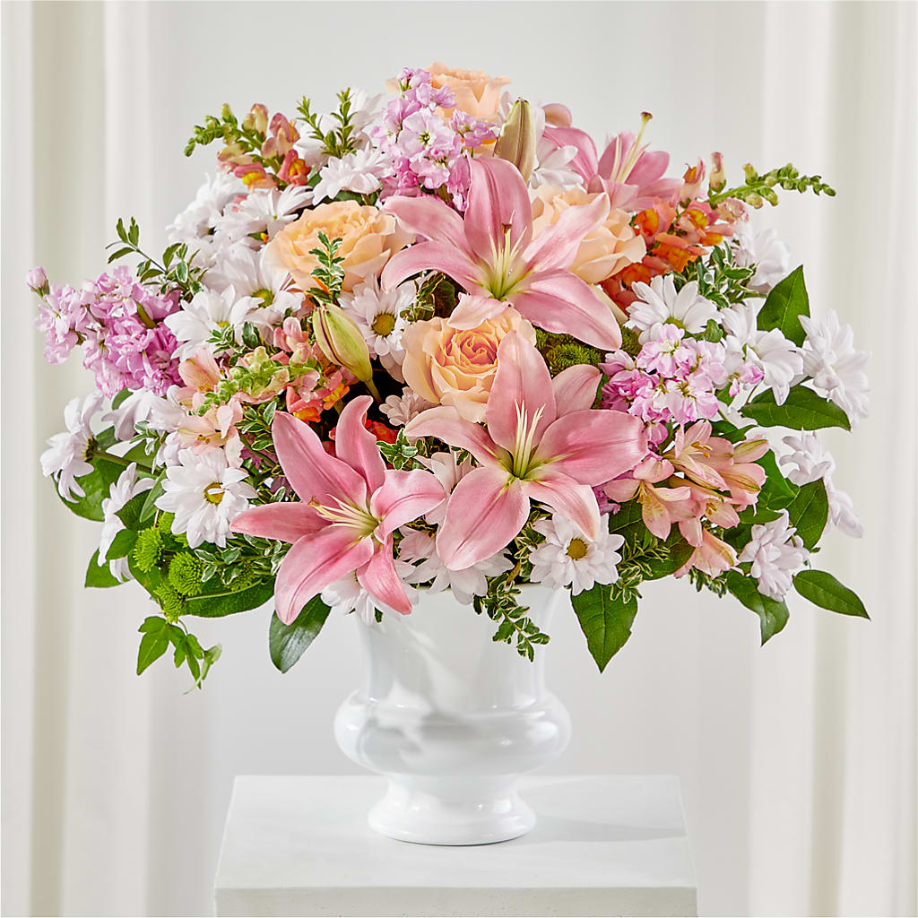 Heartfelt Gesture Urn Arrangement – My Touch Flowers, Watsonville CA