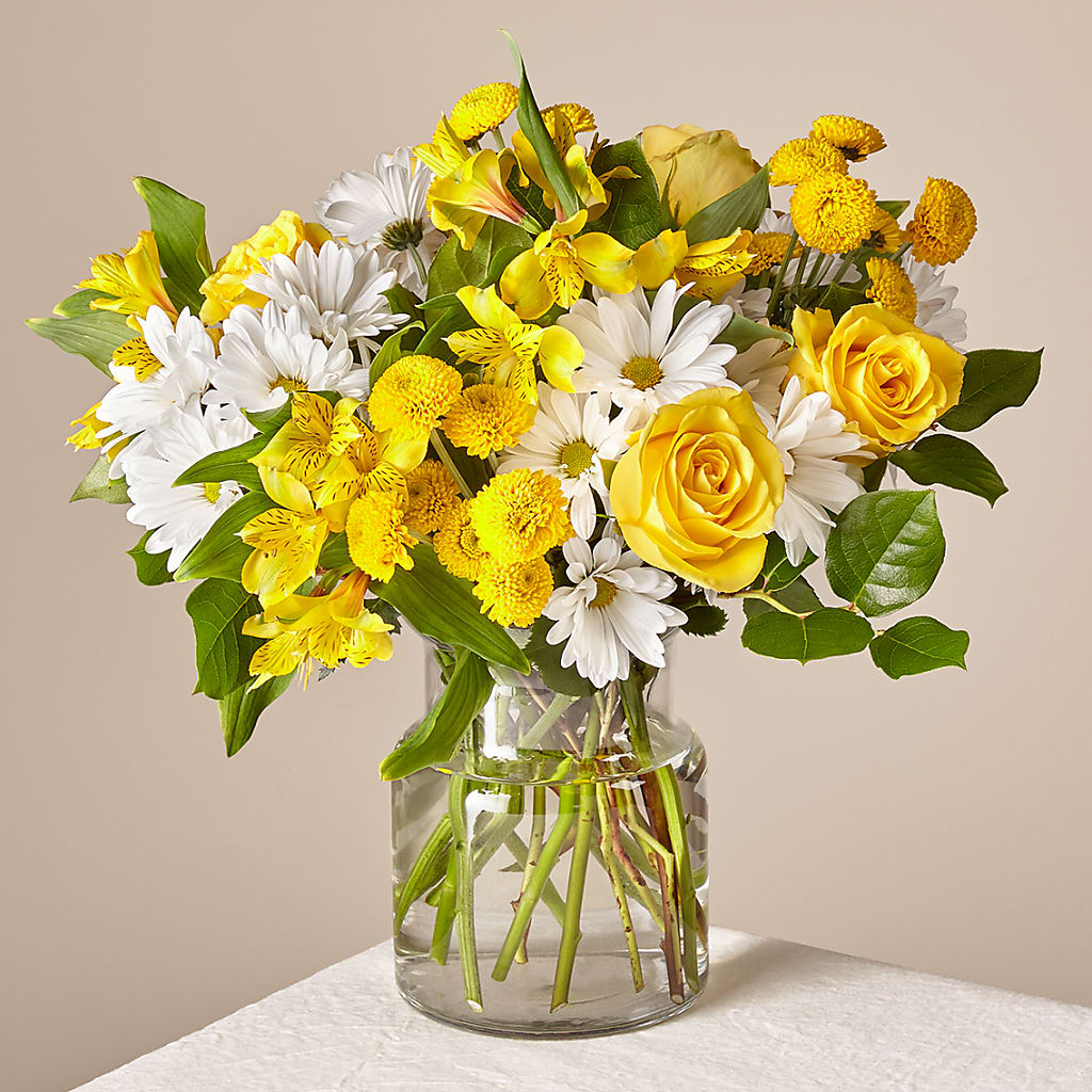 Sunny Sentiments Bouquet – My Touch Flowers, Watsonville CA
