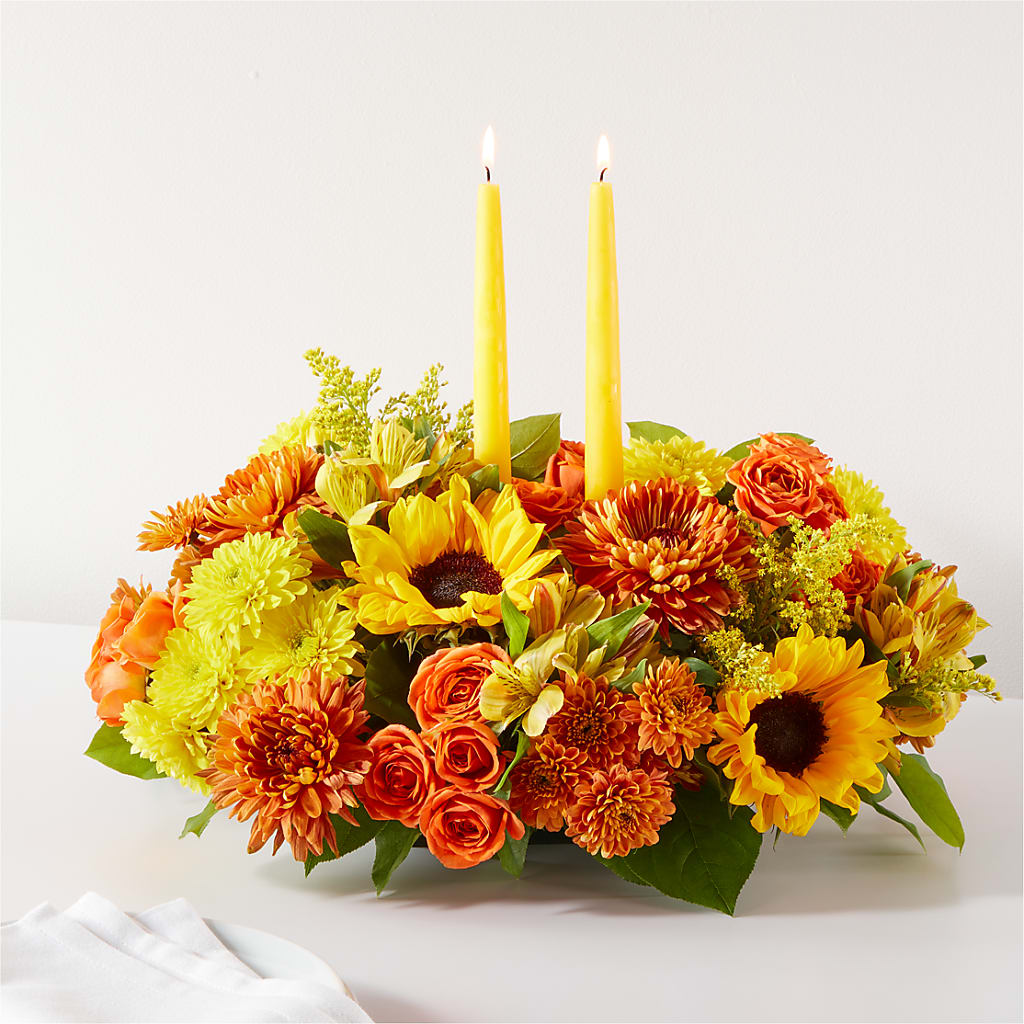 Autumn Harmony Centerpiece – My Touch Flowers, Watsonville CA