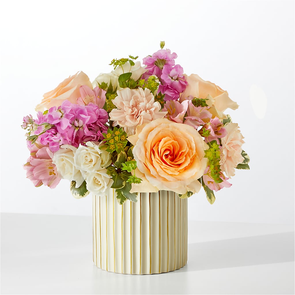 Paradise Bouquet with Ivory Vase – My Touch Flowers, Watsonville CA