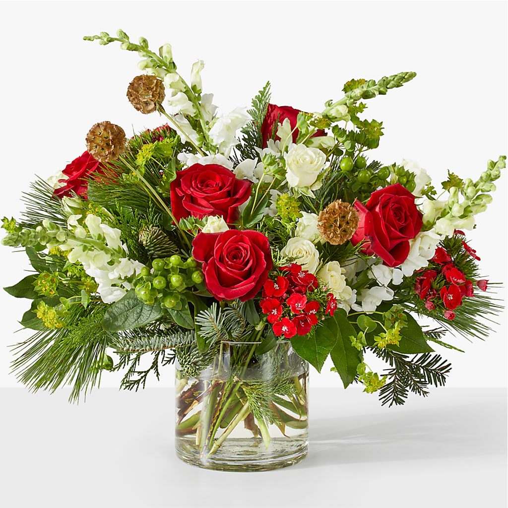 Deck the Halls Bouquet – My Touch Flowers, Watsonville CA