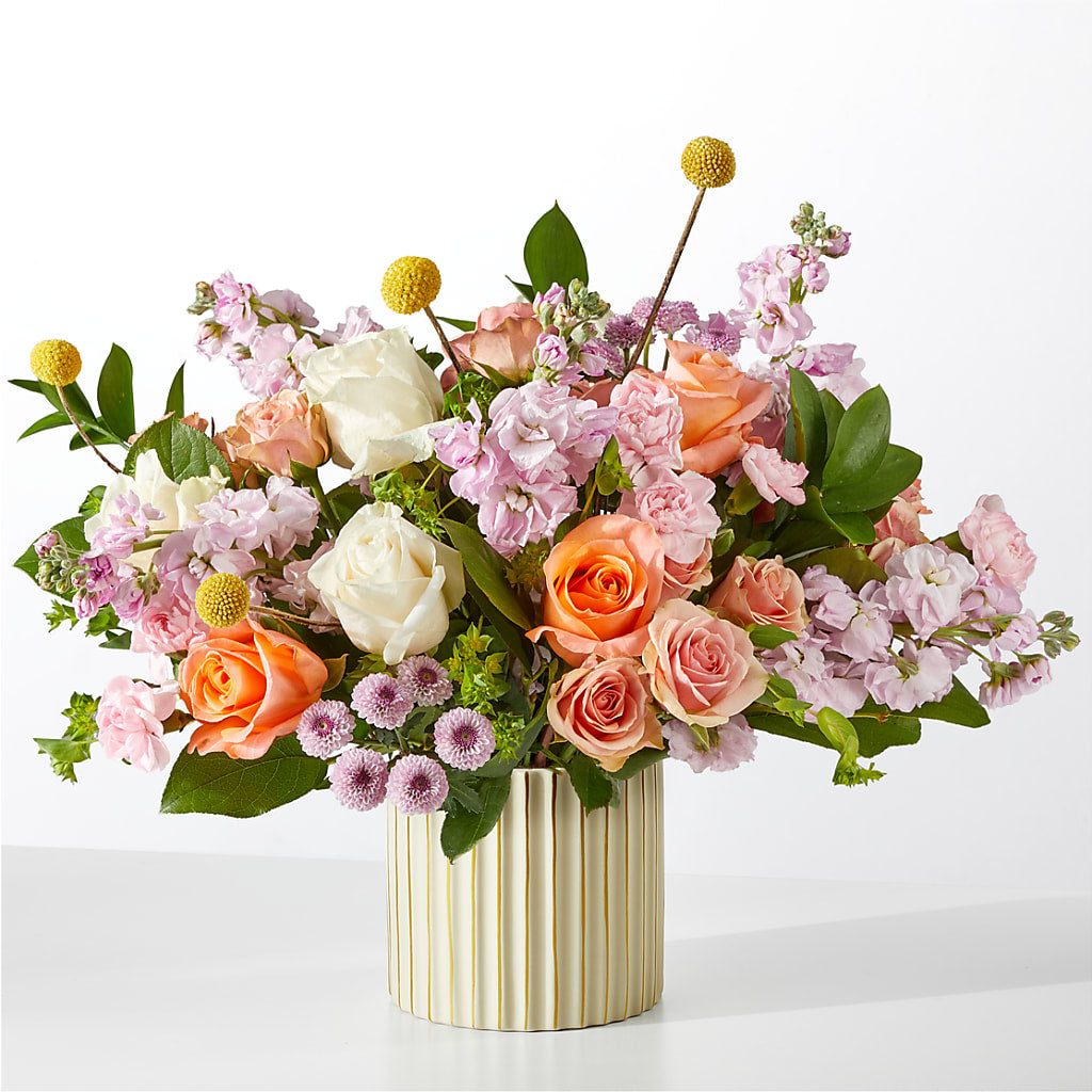 French Market Bouquet with Ivory Vase – My Touch Flowers, Watsonville CA