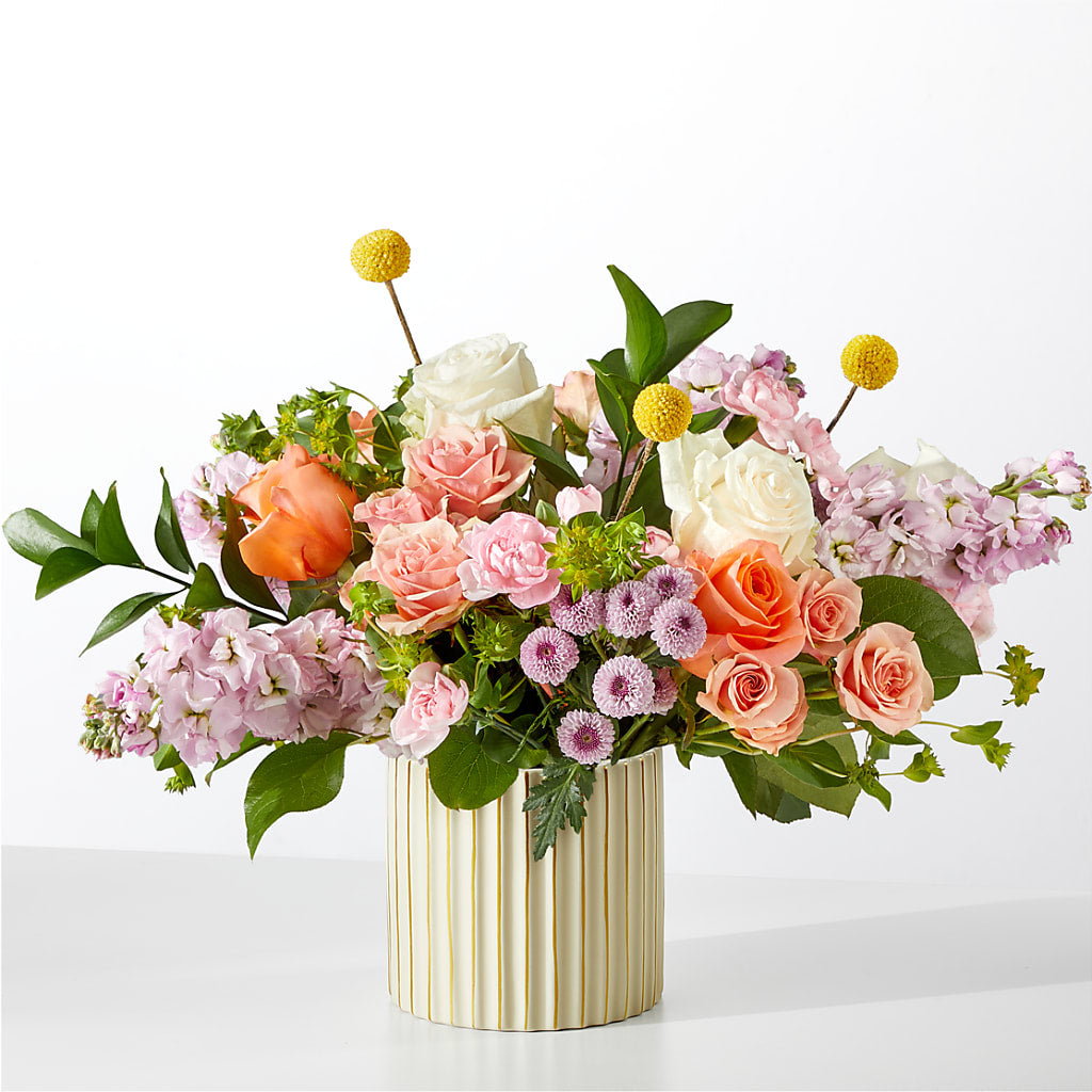 French Market Bouquet with Ivory Vase – My Touch Flowers, Watsonville CA