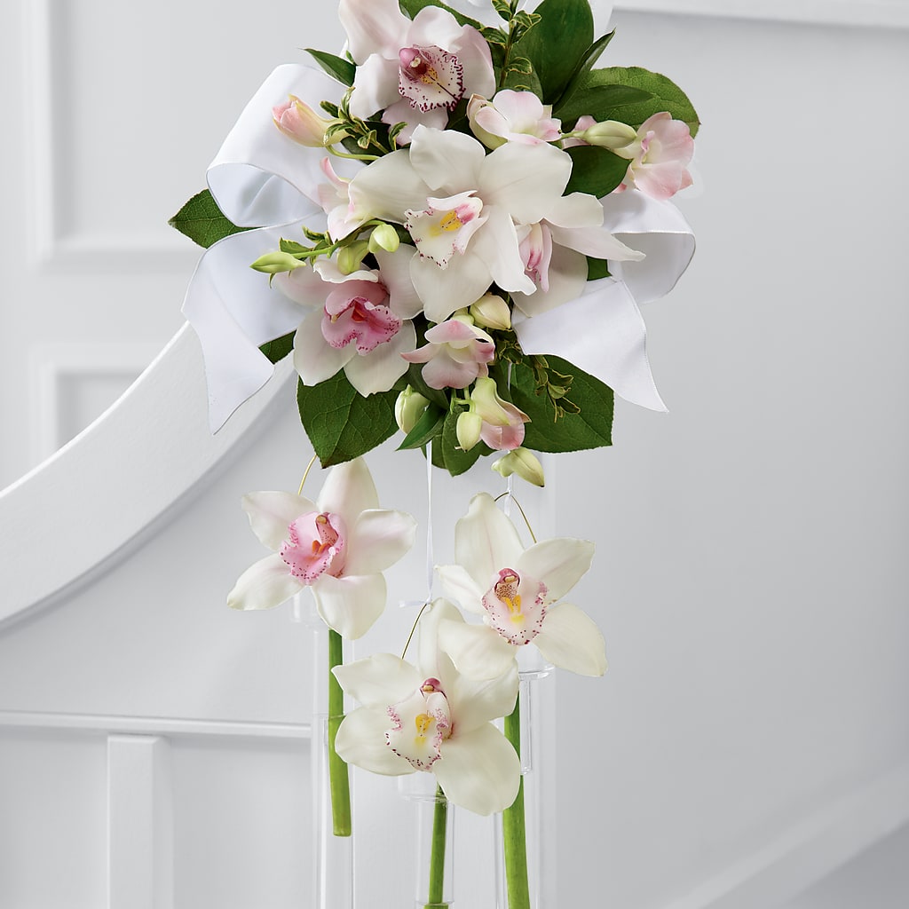 Perfect Entrance Pew Arrangement – My Touch Flowers, Watsonville CA