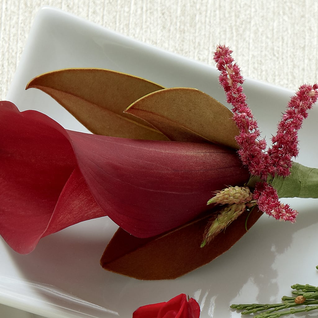 Red Calla Boutonniere – My Touch Flowers, Watsonville CA
