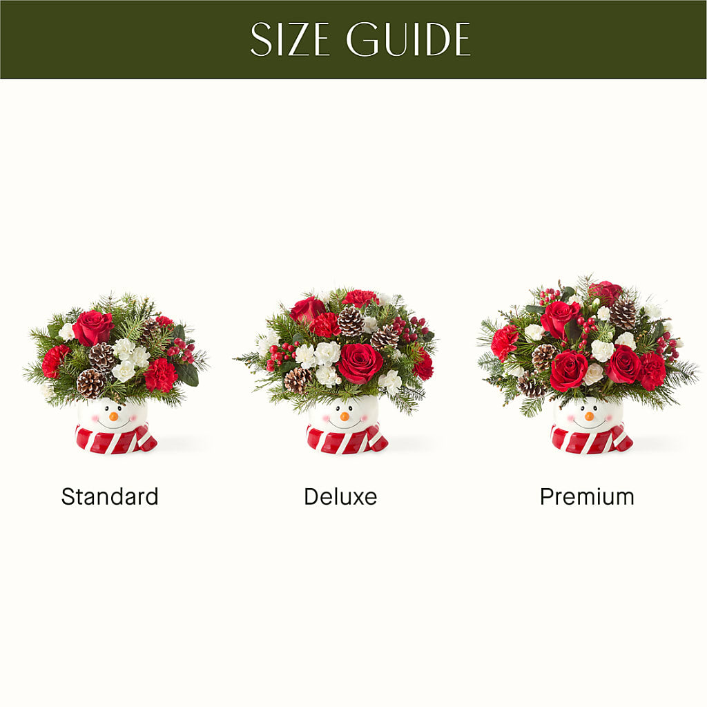 Jolly Snowman Bouquet –  My Touch Flowers, Watsonville CA