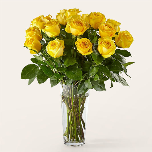 Long Stem Yellow Rose Bouquet –  My Touch Flowers, Watsonville CA