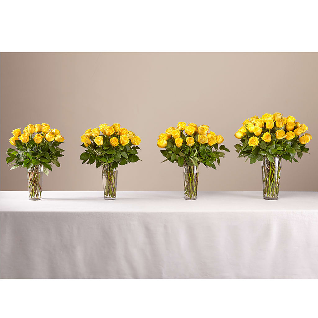 Long Stem Yellow Rose Bouquet –  My Touch Flowers, Watsonville CA