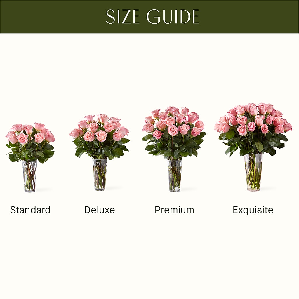 Long Stem Pink Rose Bouquet –  My Touch Flowers, Watsonville CA