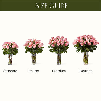 Long Stem Pink Rose Bouquet –  My Touch Flowers, Watsonville CA