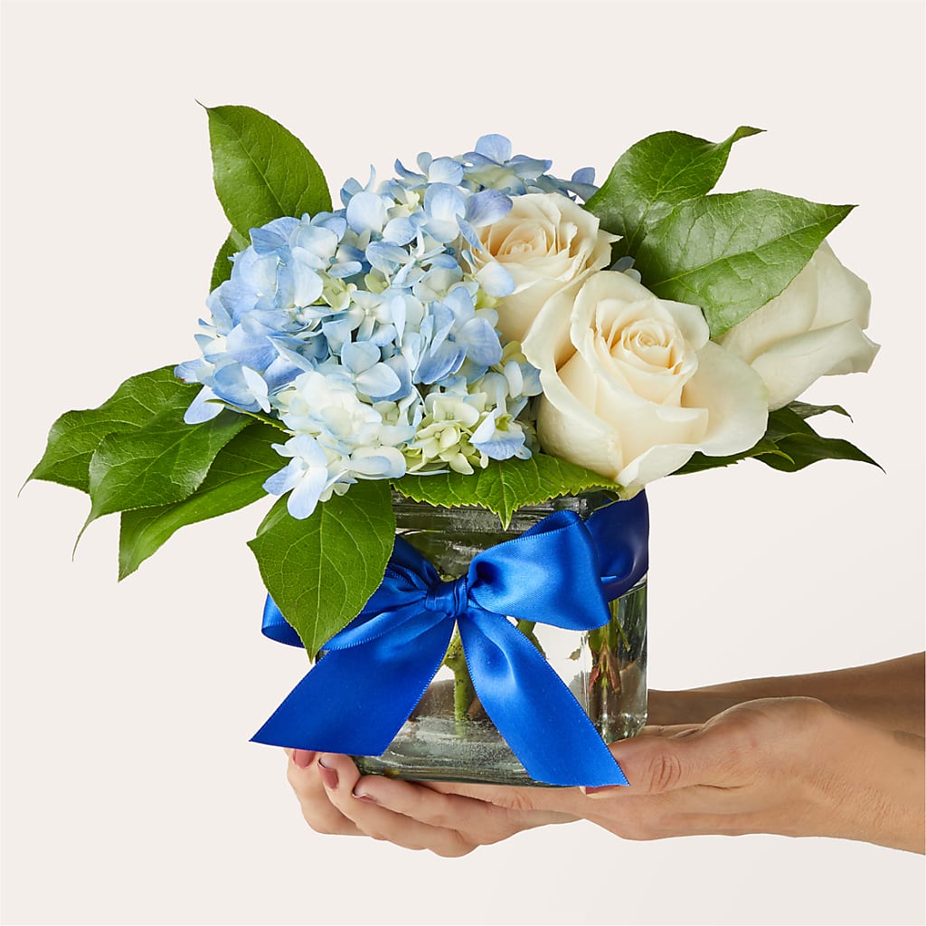 Sky Blue Delight Bouquet –  My Touch Flowers, Watsonville CA