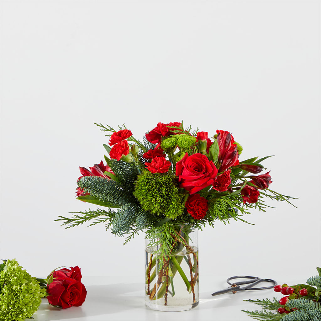 Merry Moment Bouquet – A Florist Original –  My Touch Flowers, Watsonville CA