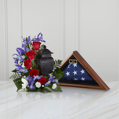 Patriotic Tribute Arrangement –  My Touch Flowers, Watsonville CA