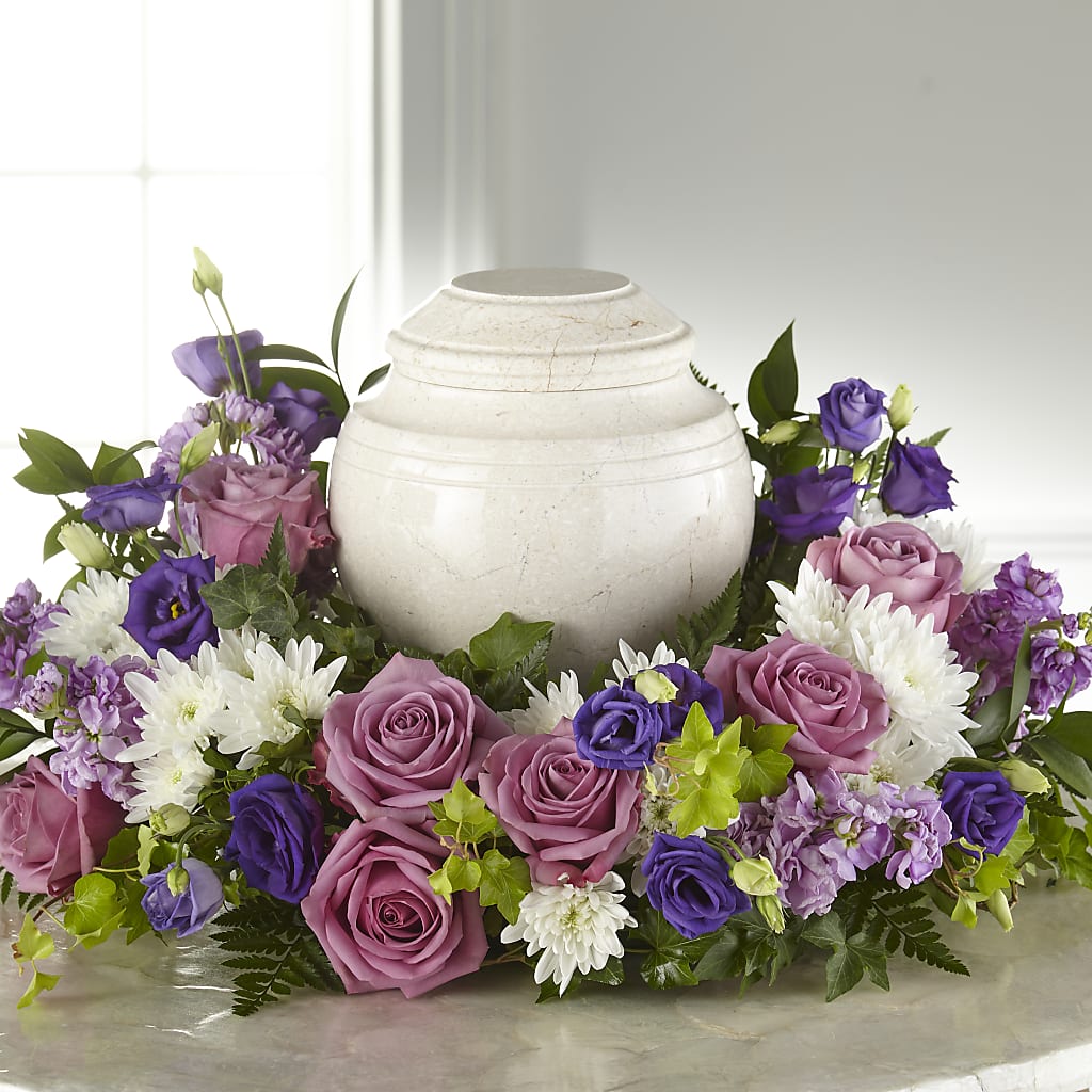Blooming Sympathy Cremation Adornment –  My Touch Flowers, Watsonville CA