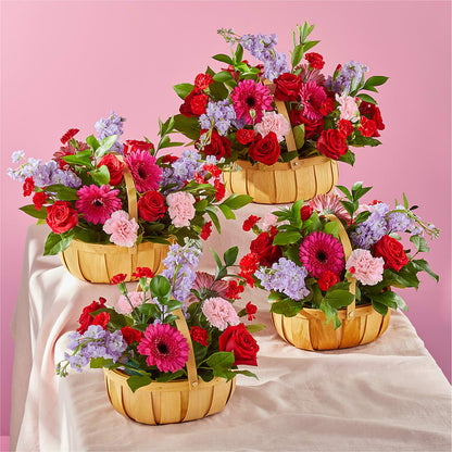 Pink Picnic Basket –  My Touch Flowers, Watsonville CA
