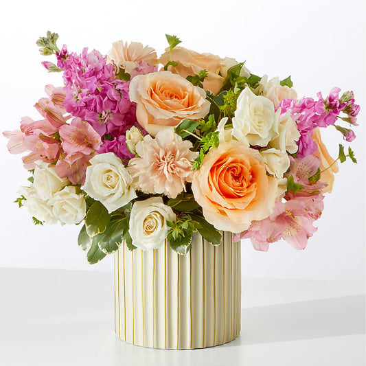 Paradise Bouquet with Ivory Vase –  My Touch Flowers, Watsonville CA