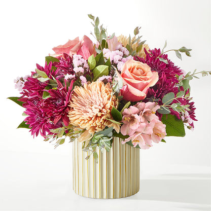 Berry Cobbler Bouquet with Ivory Vase –  My Touch Flowers, Watsonville CA