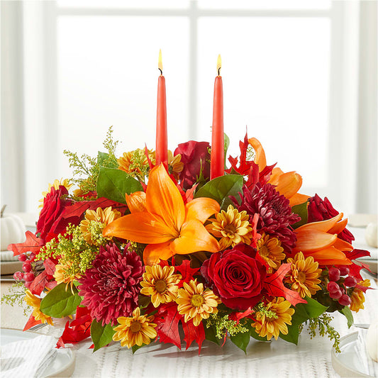Autumn's Embrace Centerpiece –  My Touch Flowers, Watsonville CA