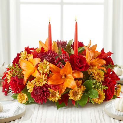 Autumn's Embrace Centerpiece –  My Touch Flowers, Watsonville CA