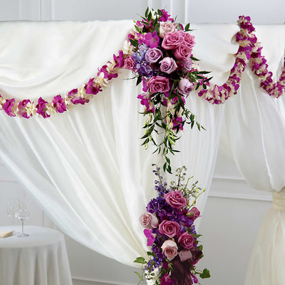 Color & Light Chuppah Decor –  My Touch Flowers, Watsonville CA